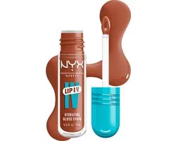 NYX Professional Make Up Lip IV 01 Caramel Drip Hydraterende Lipgloss - Tot 12 uur hydratatie - Verrijkt met Magnesium, Vitamine B12 en Kokoswater - 5ml