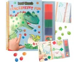Depesche - Dino World Fingerprint Fun - livre de coloriage