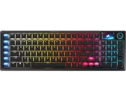 Corsair Vanguard Air 99 - Clavier Gaming sans fil - OPX Optique - Stream Deck - US Qwerty - Zwart