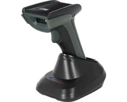 Barcode Scanner - Bluetooth - Draadloos - Met Slim Laadstation - Houder - Handscanner voor 1D Barcodes & 2D QR Codes - Plug & Play - Scannen van Papier en van Beeldscherm - Staza