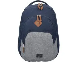 Travelite Basics Backpack Melange (dagrugzak voor werk en onderweg) 20 - Blauw/Grijs