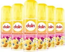 Cologne Dalin Bébé , 6 x 150 ml, Geur frais et doux pour la peau sensible de bébé - Bloementuin