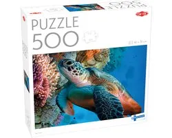 Tactic Tortue de mer – Puzzle – 500 pièces – Tortue de mer dans l'océan tropical – Monde sous-marin et animaux marins – Qualité scandinave supérieure