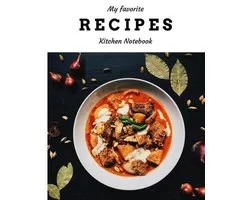 My Favorite Recipes Kitchen Notebook