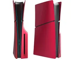 Playstation 5 Slim Faceplates Disc Edition (geschikt voor PS5 Slim & PS5 Pro) - Excl. Mid Skin - Accessoires - Faceplate - Cover - Plate - Skin - Volcanic Red/Rood