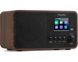 Radio DAB - Radio DAB Audizio Avio avec Bluetooth - DAB+ - FM - USB - 40 stations préréglées - Aspect bois
