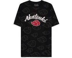 Naruto - Naruto Shippuden - Akatsuki All Over Print Heren T-shirt - S - Zwart