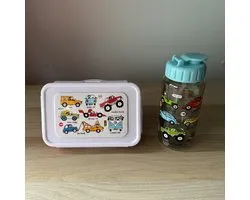 Auto's Lunchboxje met drinkfles / drinkbeker - Tyrrell Katz