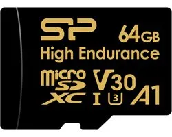 Carte Micro SD - 64 Go - Série Golden - Silicon Power - MicroSD haute endurance