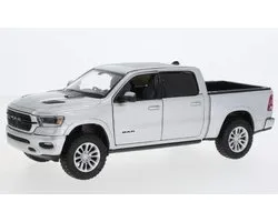 Unbekannt Dodge RAM 1500 Crew Cab Laramie, zilver, 2019, modelauto, klaar model, Motormax 1:24