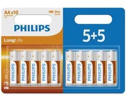 Piles Philips Longlife AA – blister 5+5