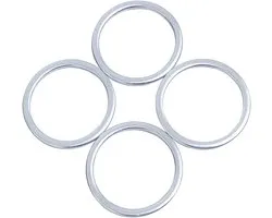 4X Rondelle de Joint Argentée - Compatible avec Bafang BBS01 - BBS02 - BBSHD Mid Drive Crank Motor