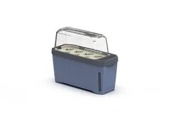 Boîte de culture intelligente avec réservoir d'eau intégré et hotte de culture HARRY HERBS - herbes et germes en culture hydroponique - Blauw