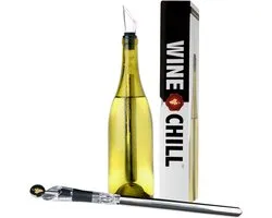 WINECHILL Original Wijnkoeler - Dutch Design - beluchter - anti drup schenktuit - luxe geschenkverpakking