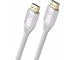 OEHLBACH D1C92494, 3 m, HDMI Type A (Standard), HDMI Type A (Standard), Compatibilité 3D, 48 Gbit/s, Blanc