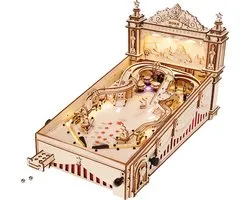Robotime ROKR 3D Pinball EG01 - Houten Bouwpakket - Miniatuur - Flipperkast