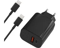 Oplader + USB-C-kabel 3 meter Geschikt voor elektrische tandenborstel MyVariations - Voedingsadapter 12 W met 1 USB-poort en 1 USB-C-poort Phonillico®