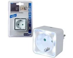 Unitec LED Nachtlicht Stopcontact Schemersensor Licht Sensor Nachtlamp Wandlamp