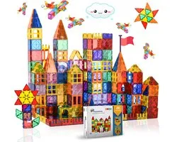 Magnetic Tiles - Magnetisch Speelgoed - 40 stuks - Constructie speelgoed - Magnetische tegels - Speelgoed 3-12 jaar