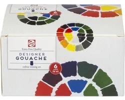 Talens Designer Gouache Colour Mixing Set 6 x 16 ml