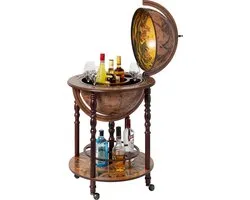 Brulo - Wereldbol - Globe - Globebar - barglobe J. Cartier 45 cm