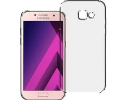 Silicone Soft Backcover Hoesje Geschikt voor: Samsung Galaxy A3 2017 - Transparant