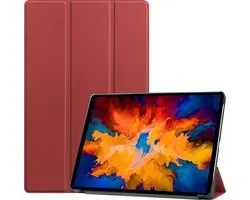 Mobigear Tablethoes geschikt voor Lenovo Tab P11 Pro Gen 1 Hoes | Mobigear Tri-Fold Bookcase - Rood