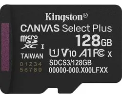 Kingston Technology 128 Go micSDXC Canvas Select Plus Gen3 150R A1 pack unique sans ADP