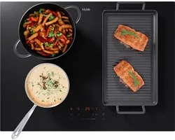 ETNA KIF370ZT - Inductiekookplaat (70 cm) - Koppelbare flexzones - 4 kookzones - Boostfunctie - Centrale slider - Panherkenning - Centrale aan/uit bediening
