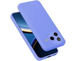Cadorabo Coque compatible avec Xiaomi Poco F7 Pro Étui en Violet clair liquide Housse de protection en silicone TPU flexible Étui Coque téléphone portable