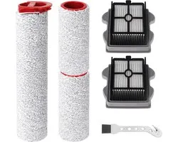 Borstelroller en filter accessoireset voor Roborock Dyad Pro/Dyad Pro Combo nat en droogzuiger, reserveonderdelen (3 borstels, 2 filters, 1 reinigingsborstel)