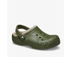 Sabots Crocs Baya Lined doublés verts pour hommes - Taille 45/46 - Clogs