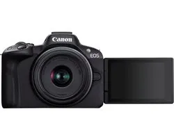 Appareil photo système Canon EOS R50 NOIR + RF- S Objectif standard 18 - 45 mm IS STM + RF- S Téléobjectif 55 - 210 mm F/5 - 7.1 IS STM - kit