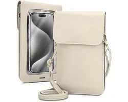 Étui pour téléphone portable compatible avec Realme GT7 Pro en BLANC. Étui Housse Sac à main pour femme.