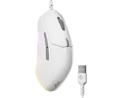 SteelSeries Rival 3 Gen 2 - Bedrade Gaming Muis - 3-zone RGB - Wit