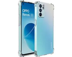 Oppo Reno 6 5G Hoesje Schokbestendig en Dun TPU Transparant