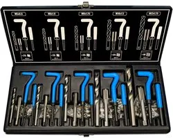 HASKYY Thread Repair Kit 131-Piece M5 M6 M8 M10 M12 – Set for Internal Thread with Thread Inserts, Taps, Drill and - ShopVlot