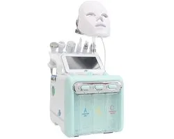 GDE - 7-in-1 Hydrafacial Gezichtsbehandelingsapparaat - Hydro Dermabrasie - Huidverjongingsapparaat - Vacuüm Gezichtsreiniging - RF Lift - Ultrasoon - LED Lichttherapie