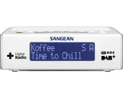 Sangean DCR-89+ - Wekkerradio DAB - Alarm Clock met DAB+ en FM - Wit