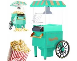 Machine à Popcorn Rétro 1200W - Renew Force - Popcorn Sain sans Graisse