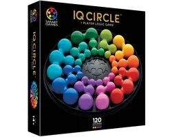 SmartGames IQ Circle Deluxe - IQ Deluxe Logisch Denkspel & Premium Breinbreker - Geometrische Puzzel met 120 Opdrachten - Luxe Cirkel Puzzel - Solospel voor Tieners en Volwassenen - Vanaf 14 Jaar