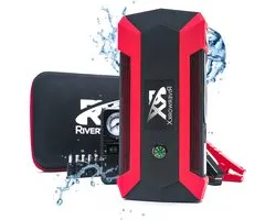 Jump starter - Multifunctionele powerbank – 12V accu lader - Auto jumpstarter – Luchtcompressor – 12000mAh – Inclusief opberger – Starthulpfunctie – SOS