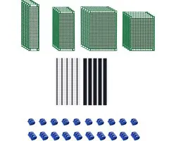 MMOBIEL 20x Breadboard Printplaat - met Terminal Blocks 2 / 3 pins Male / Female Connector