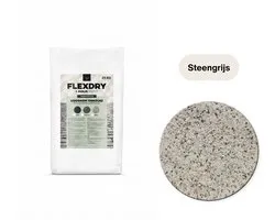 AquaJoint FlexDry Steengrijs 25 kg – Waterdoorlatend Polymeer Voegzand tegen Onkruid – Terras & Oprit (vanaf 1 mm voegbreedte)