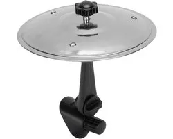 Mini Drum met Verstelbare Arm voor Auto-entertainment, Perfect voor Muziekliefhebbers en Drummers, Aluminium Crash Cymbal