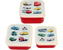 Rex London - Kinderlunchtrommel 'Road Trip' (Set van 3)