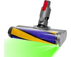 Borstelonderdelen met stofdetectiefunctie compatibel voor Dyson stofzuigers V7, V8, V10, V11, V15, vervangingsborstel, vloermondstuk, accessoires, Quick Release borstel voor harde vloeren