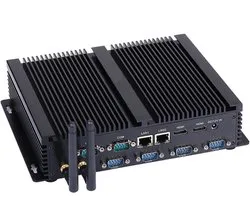 Industriële Mini PC - Fanless Computer - Stabiel 7x24 Werken - Passieve Koeling - 17.5 cm - Zilver