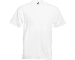 Set de 4 t-shirts basiques blancs pour homme - chemises en coton pas chères - Regular fit, taille : M (38/50)