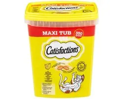 3x Catisfactions Snacks tube - Kattensnoepjes - Kaas 350g